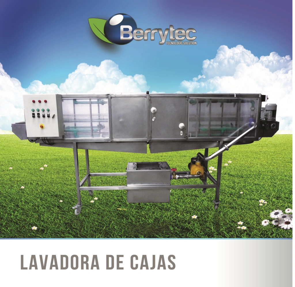 Lavadora de cajas cosechadoras